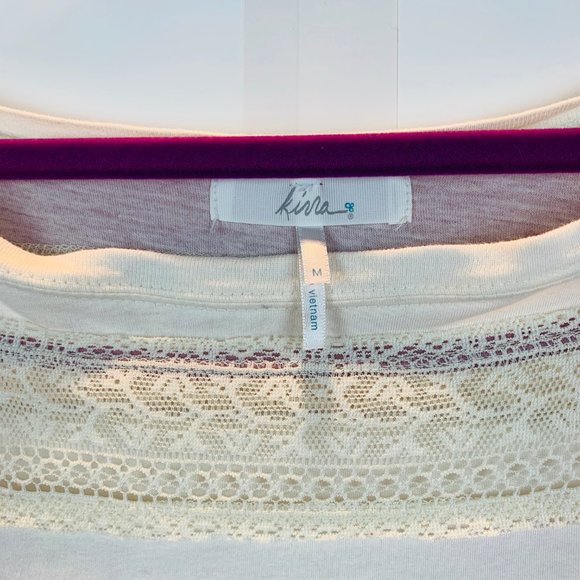 Kirra Striped Jersey with Lace Embellishment - Picture 5 of 8